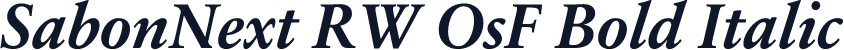 SabonNext RW OsF Bold Italic