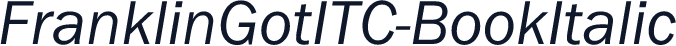 FranklinGotITC-BookItalic