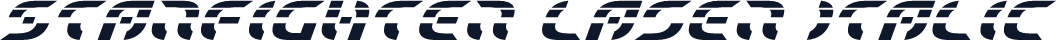 Starfighter Laser Italic