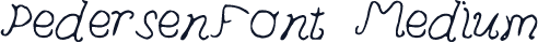 PedersenFont Medium