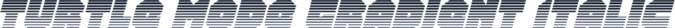 Turtle Mode Gradient Italic