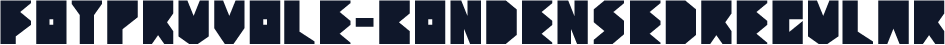 FOTPruvole-CondensedRegular