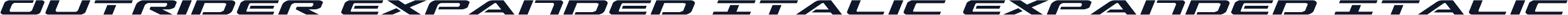 Outrider Expanded Italic Expanded Italic