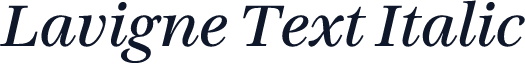 Lavigne Text Italic