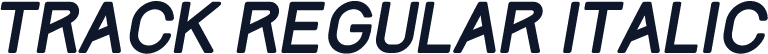 Track Regular Italic