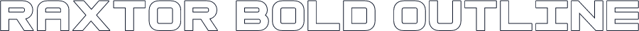 Raxtor Bold Outline