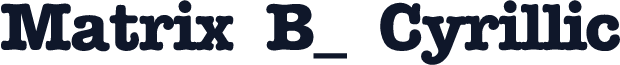 Matrix B_ Cyrillic