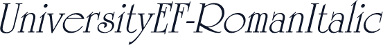 UniversityEF-RomanItalic