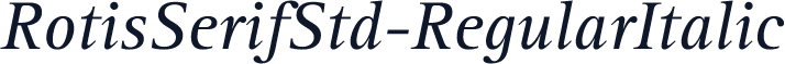 RotisSerifStd-RegularItalic