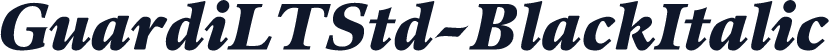 GuardiLTStd-BlackItalic