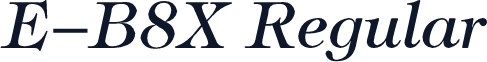 E-B8X Regular
