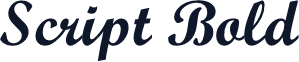 Script Bold