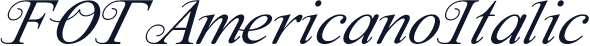 FOTAmericanoItalic