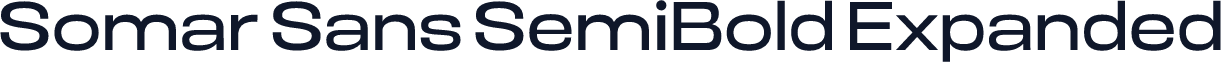 Somar Sans SemiBold Expanded