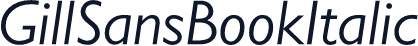 GillSansBookItalic