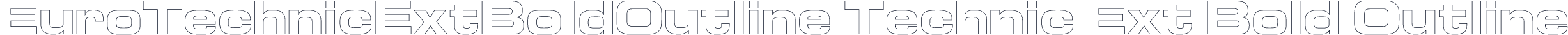 EuroTechnicExtBoldOutline Technic Ext Bold Outline