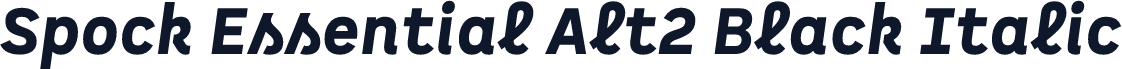 Spock Essential Alt2 Black Italic