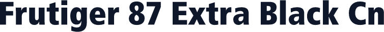 Frutiger 87 Extra Black Cn