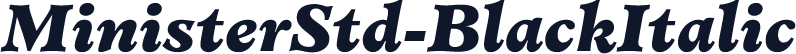 MinisterStd-BlackItalic