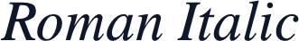 Roman Italic