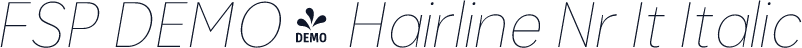 FSP DEMO - Hairline Nr It Italic