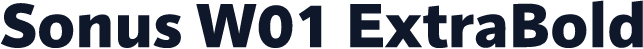 Sonus W01 ExtraBold