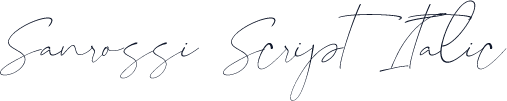 Sanrossi Script Italic