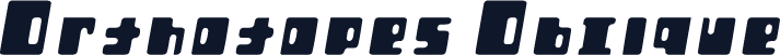 Orthotopes Oblique