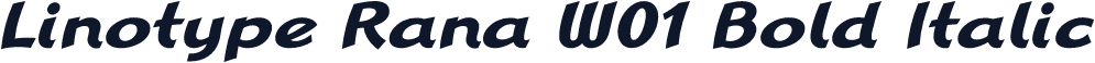 Linotype Rana W01 Bold Italic