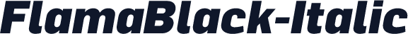 FlamaBlack-Italic