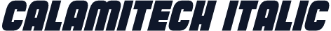 Calamitech Italic