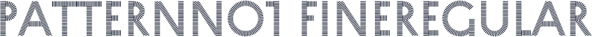 ☞PatternNo1 FineRegular