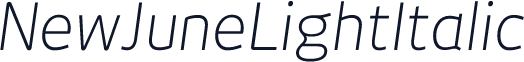 NewJuneLightItalic