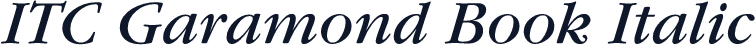 ITC Garamond Book Italic