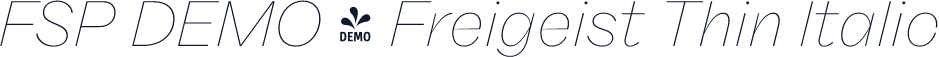FSP DEMO - Freigeist Thin Italic