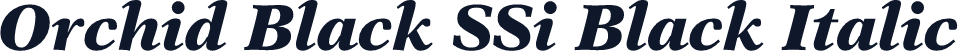 Orchid Black SSi Black Italic