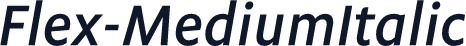 Flex-MediumItalic