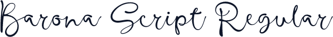 Barona Script Regular