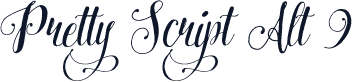 Pretty Script Alt 9