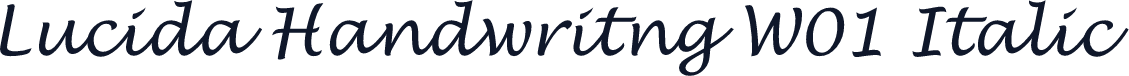 Lucida Handwritng W01 Italic