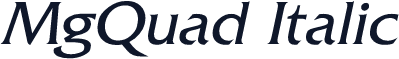 MgQuad Italic