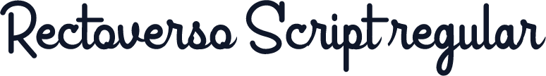 Rectoverso Script regular