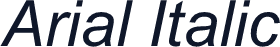Arial Italic