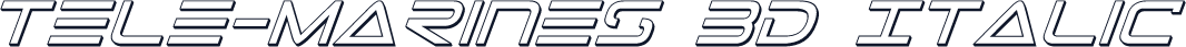 Tele-Marines 3D Italic