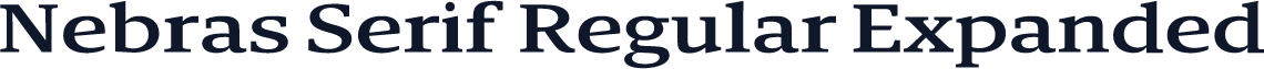 Nebras Serif Regular Expanded