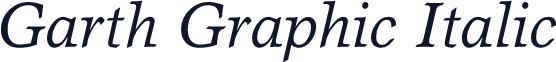 Garth Graphic Italic