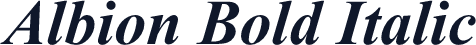Albion Bold Italic