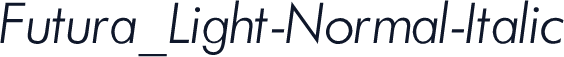 Futura_Light-Normal-Italic