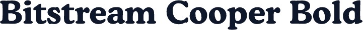 Bitstream Cooper Bold
