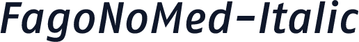 FagoNoMed-Italic